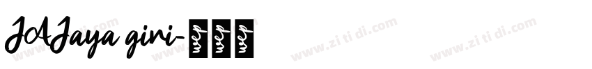 JAJaya giri字体转换